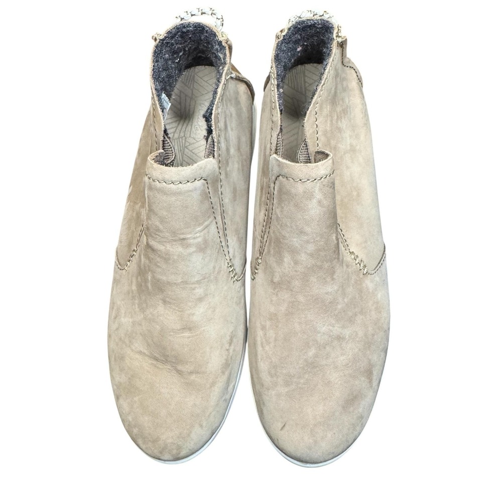 Olukai Hawaiiloa Manu Hope Shoes Womens‎ Size 7.5 Leather Rubber Slip On Boots